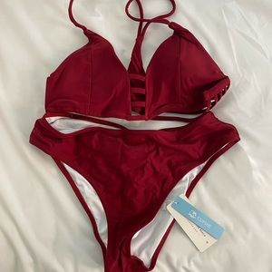 Maroon bikini NWT